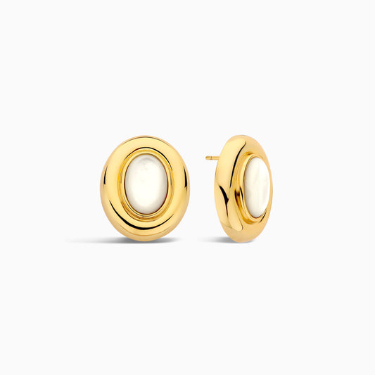 Lynor™ | Giselle Pearl Earrings – 14K Gold Elegance with Timeless Grace