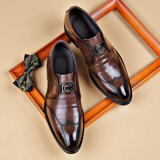 Lynor™ | Boss-style Leather Shoes