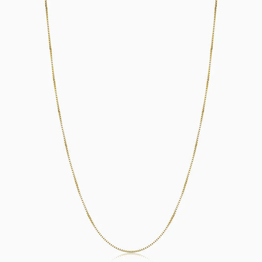 Lynor™ | Bodega Box Necklace – Bold 18K Gold with a Sleek Geometric Edge