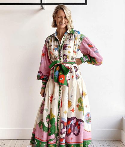 Lynor™ | Elegant Italian Maxi Dress