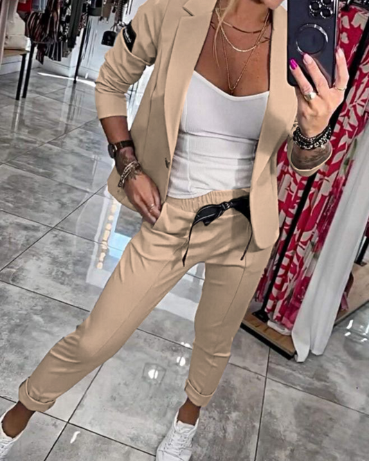 Lynor™ | TOP, JACKET AND PANTS SET