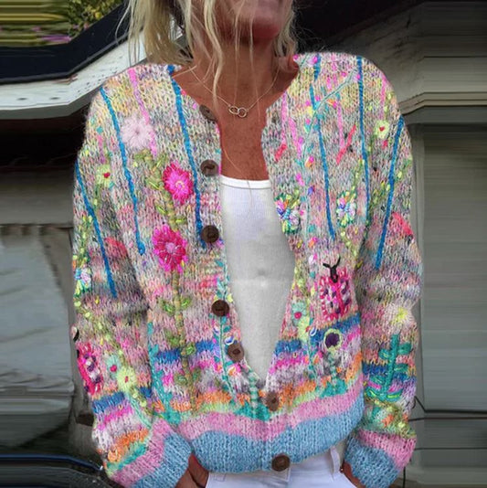 Lynor™ | Elegant Floral Print Cardigan