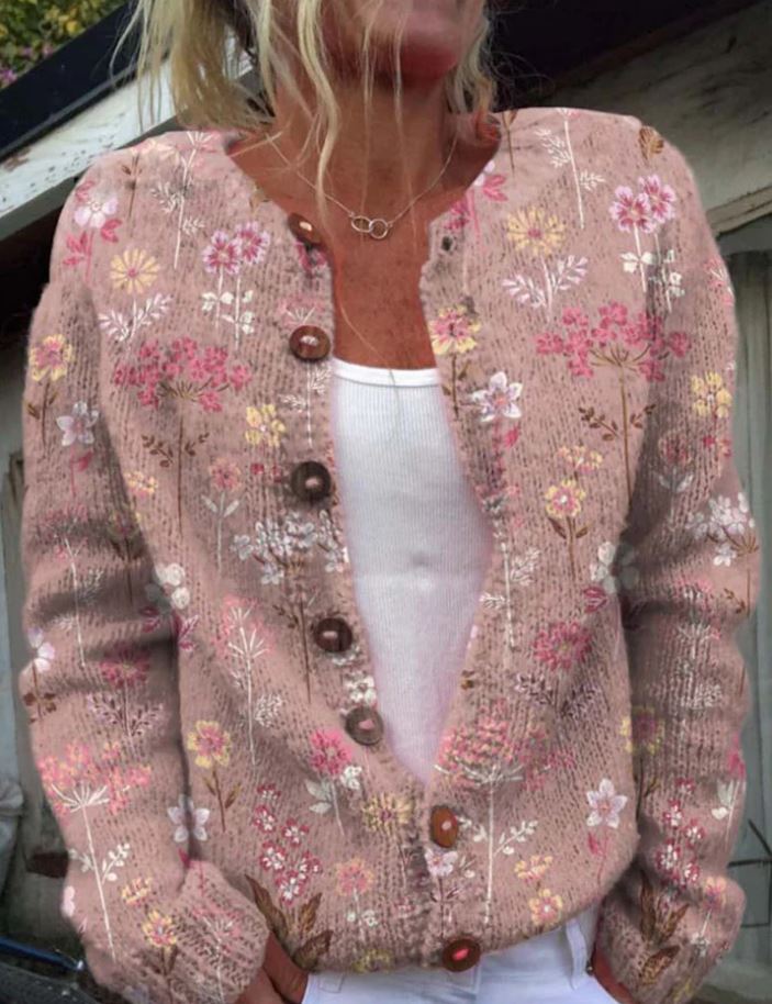 Lynor™ | Elegant Floral Print Cardigan