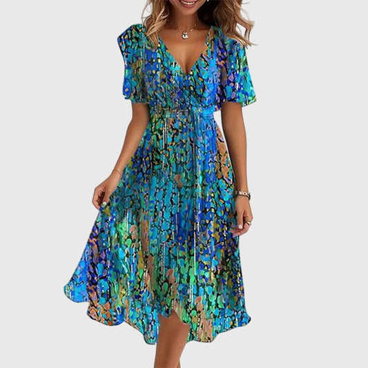 Lynor™ | Floral Elegance Summer Dress