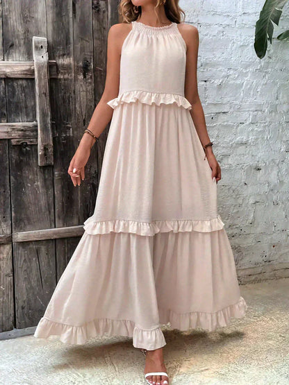 Lynor™ | Elegant Sleeveless Dress with Ruffles