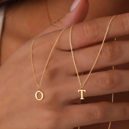 Lynor™ | Love Letter Initial Necklace – Personalized 18K Gold with Sentimental Charm