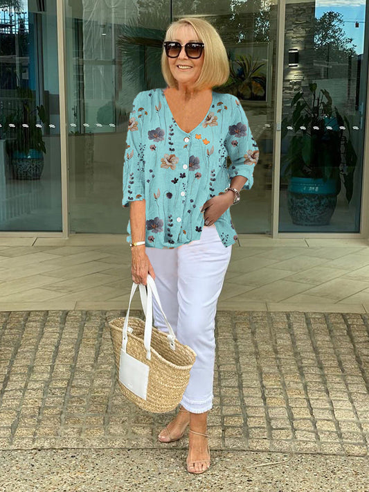 Lynor™ | Bloom & Grace Statement Blouse