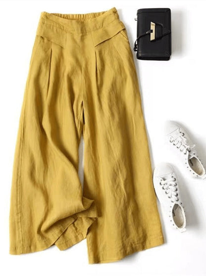 Lynor™ | Flowy Wide-Leg Trousers for Effortless Grace