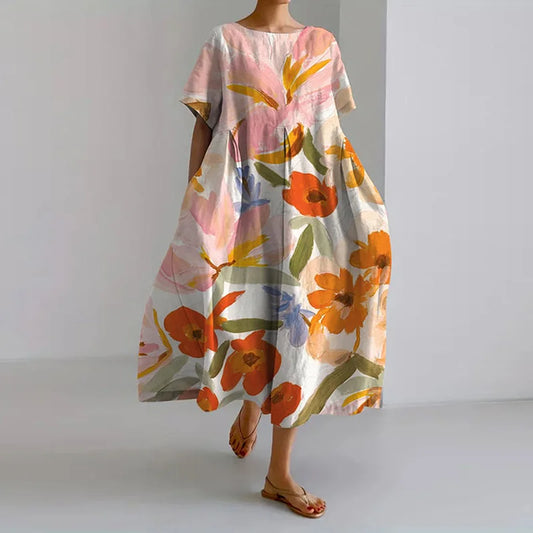 Lynor™ Elegant Floral Dress – Timeless Beauty in Bloom