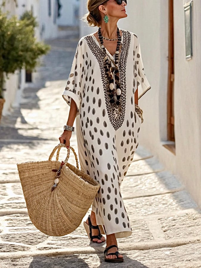 Lynor™ | Loose Polka Dot Dress