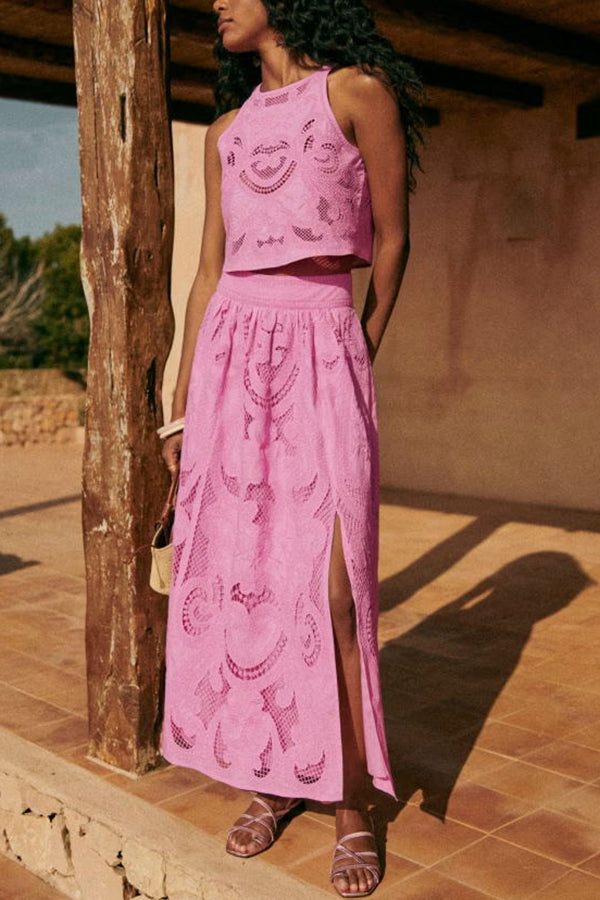 Lynor™ | Women's Pink Lace Set