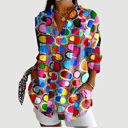 Lynor™ | Colorful Design Blouse Amalie