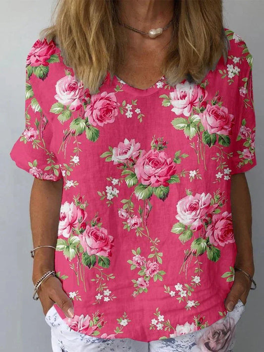 Lynor™ | Artistic Floral Blouse