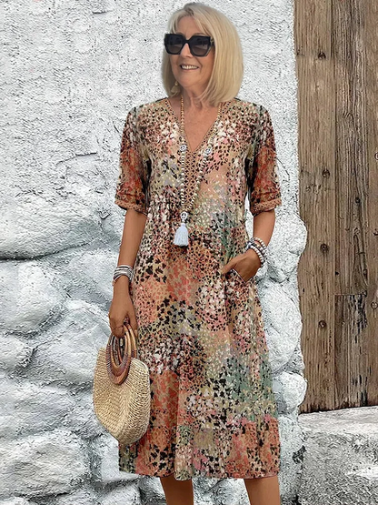 Lynor™ | Vibrant Midi Dress