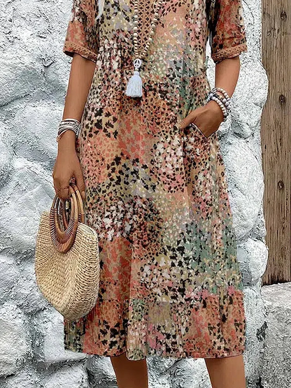 Lynor™ | Vibrant Midi Dress