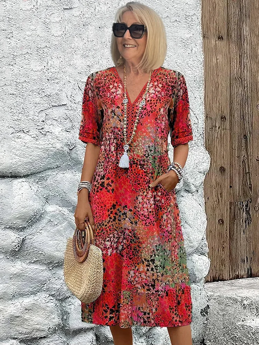 Lynor™ | Vibrant Midi Dress