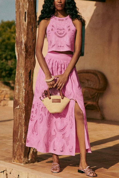 Lynor™ | Women's Pink Lace Set
