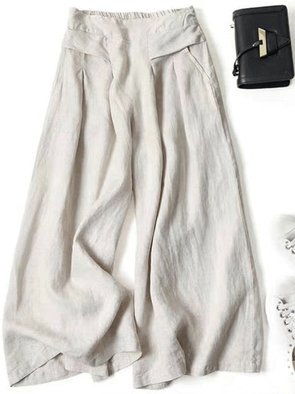 Lynor™ | Flowy Wide-Leg Trousers for Effortless Grace