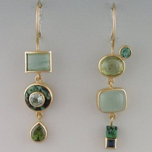 Lynor™ | Green Vintage Earrings – Nature-Inspired Timeless Elegance