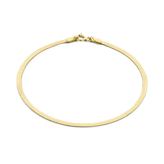 Lynor™ | Soleil Serpent Bracelet – Radiant 14K Gold with a Sleek Serpent Design