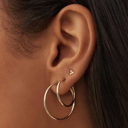 Lynor™ | Noémie Sorel Earrings – 14K Gold Elegance with Parisian Poise
