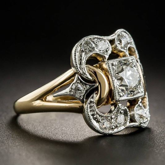 Lynor™ | Vintage zirconium gold ring