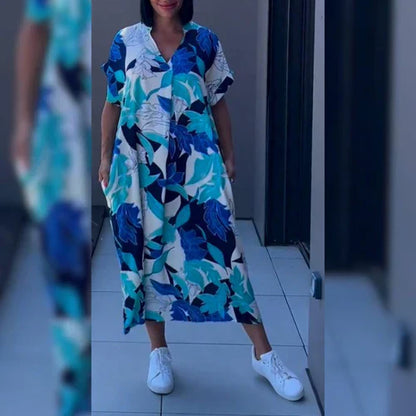 Lynor™ | Elegant Floral Dress for a Cool Look