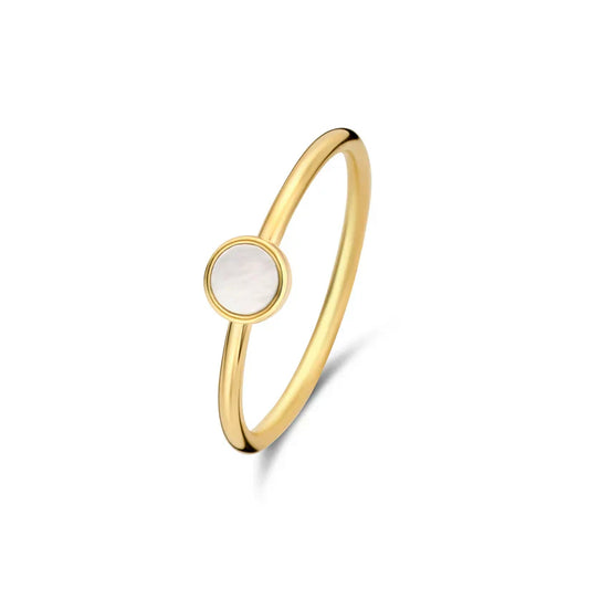 Lynor™ | Alina Cirielle Ring – Refined 14K Gold with Graceful Curves