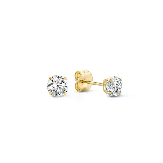 Lynor™ | Moonbeam Stone Earrings – Elegant 14K Gold with a Celestial Glow