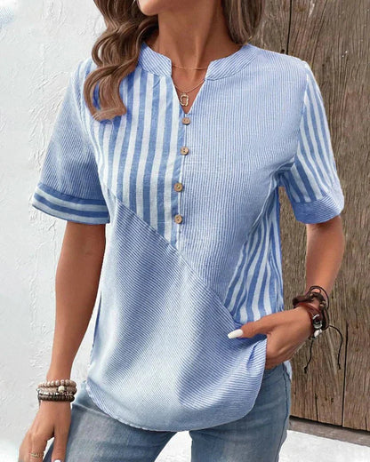 Lynor™ | Soft Striped Women's Blouse