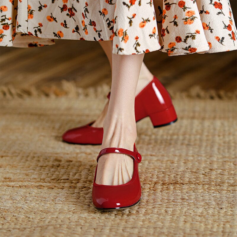 Lynor™ | Vintage Cowhide Leather Ballet Flats – Timeless Craftsmanship in Every Step