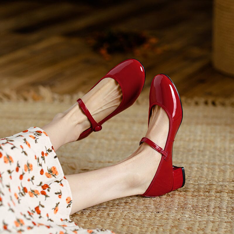 Lynor™ | Vintage Cowhide Leather Ballet Flats – Timeless Craftsmanship in Every Step