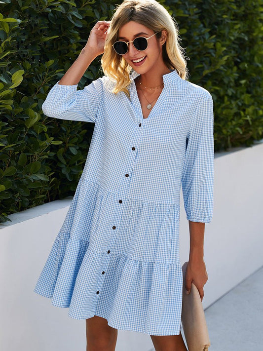 Lynor™ | Flowing Midi Dress – Elegant Daywear