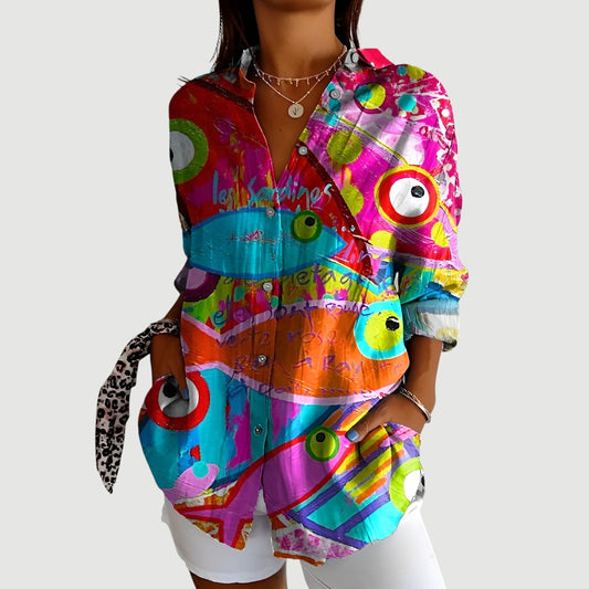 Lynor™ | Colorful Design Blouse Karla