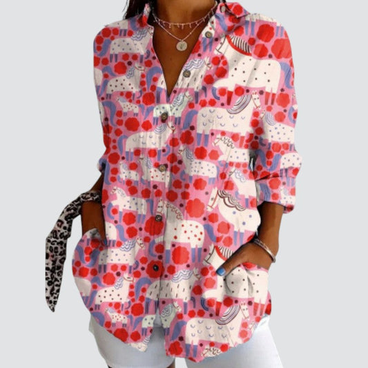 Lynor™ | Colorful Design Blouse Vera