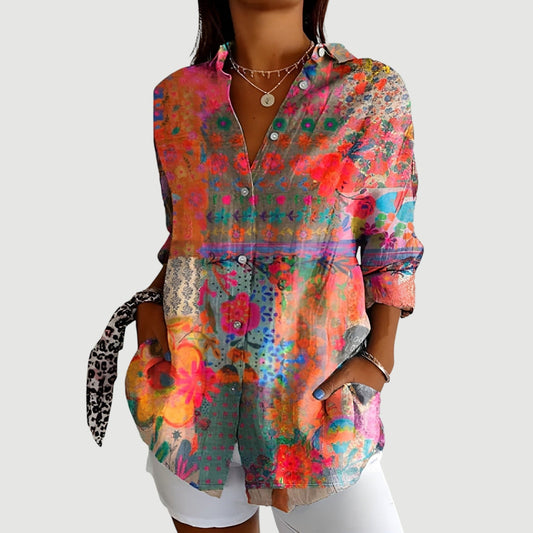 Lynor™ | Colorful Design Blouse Alma
