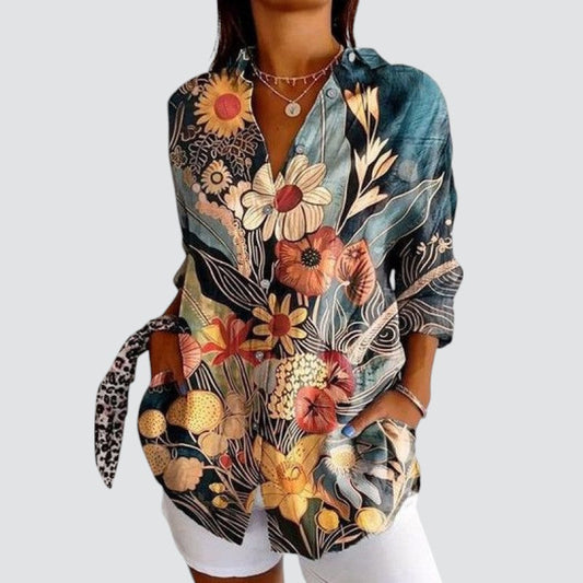 Lynor™ | Colorful Design Blouse Astrid