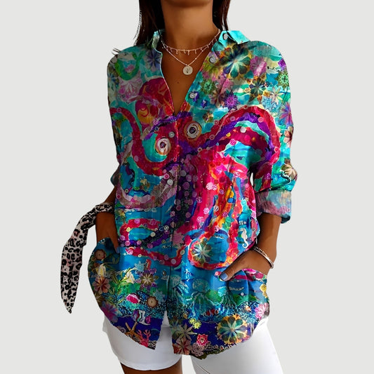 Lynor™ | Colorful Design Blouse Agnes