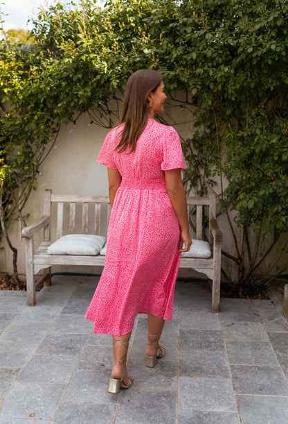 Lynor™ | Leopard Midi Dress – Bold Print, Effortless Elegance