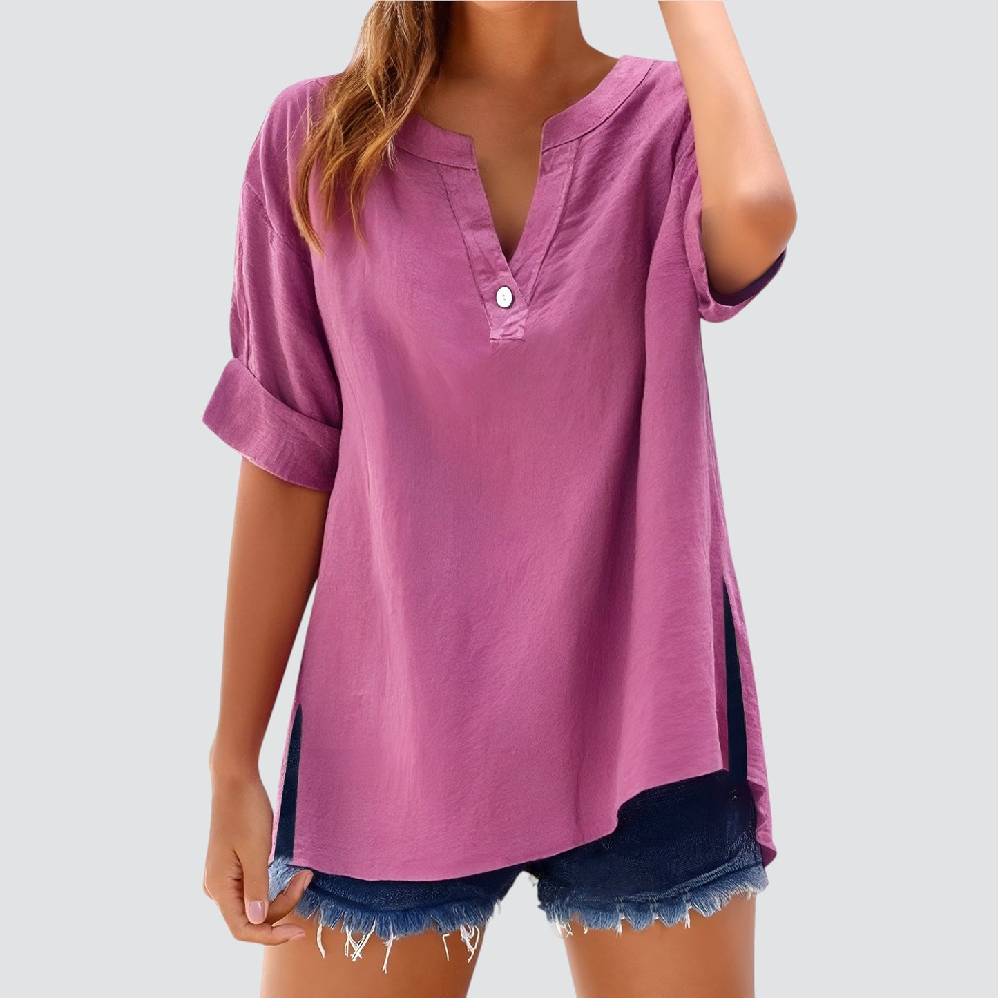 Lynor™ | Airy Linen Top – Effortless Comfort in Lightweight Style