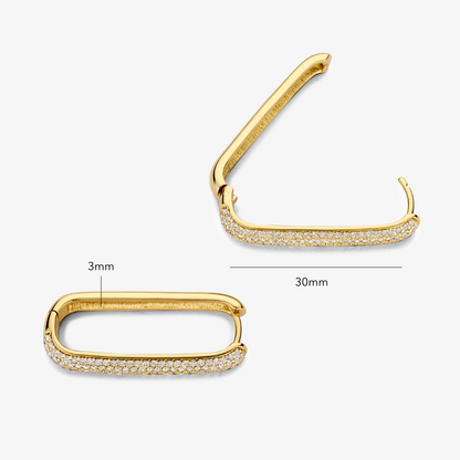 Lynor™ | Icon Pavé Rings – Bold 16K Gold Glamour with Sparkling Detail