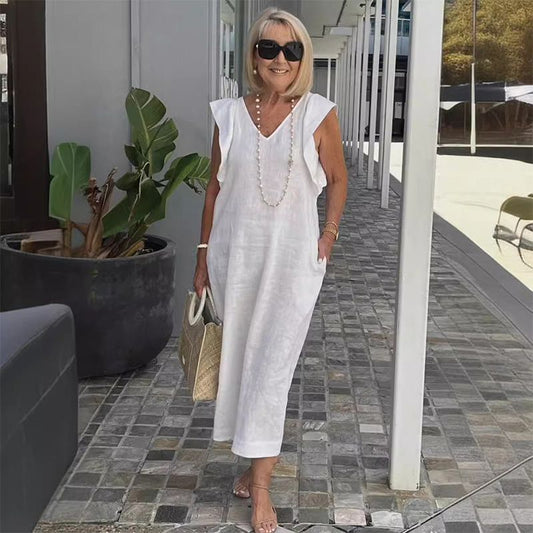 Lynor™ Santorini Dress – Breezy Elegance Inspired by the Islands