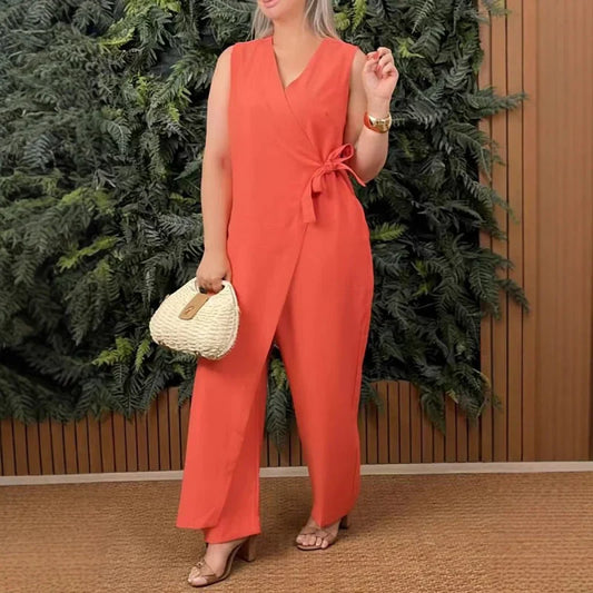 Lynor™ | Elegant V-Neck Jumpsuit