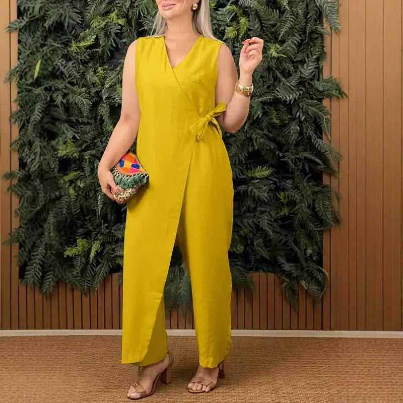 Lynor™ | Elegant V-Neck Jumpsuit