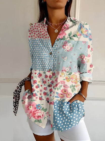 Lynor™ | Elegant Blouse with Playful Prints