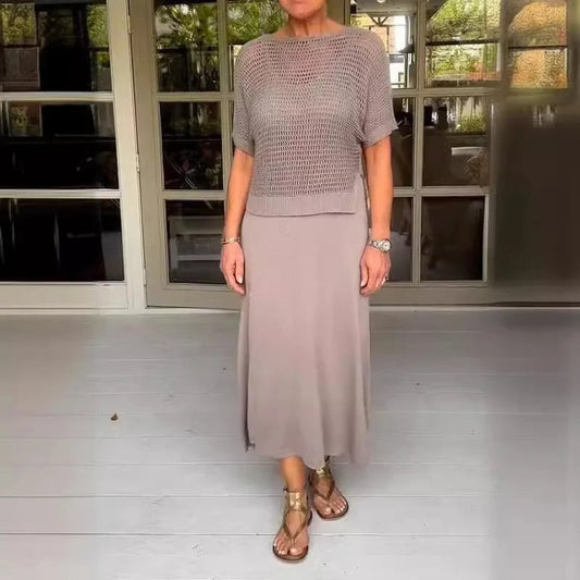 Lynor™ | Summer Set with Breezy Top & Midi Dress