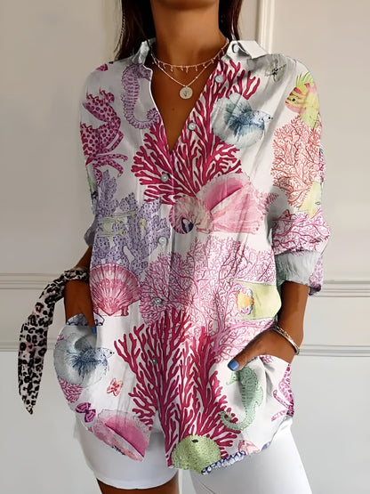 Lynor™ | Elegant Blouse with Playful Prints