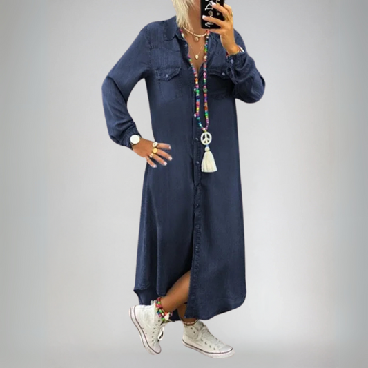 Lynor™ | Elegant Boho Denim Dress