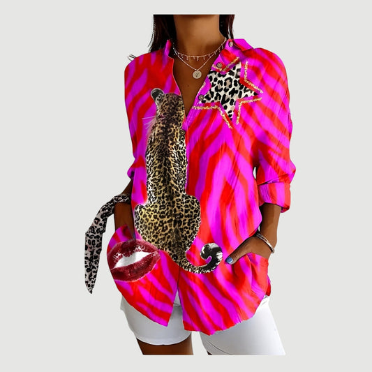 Lynor™ | Colorful Design Blouse Asta