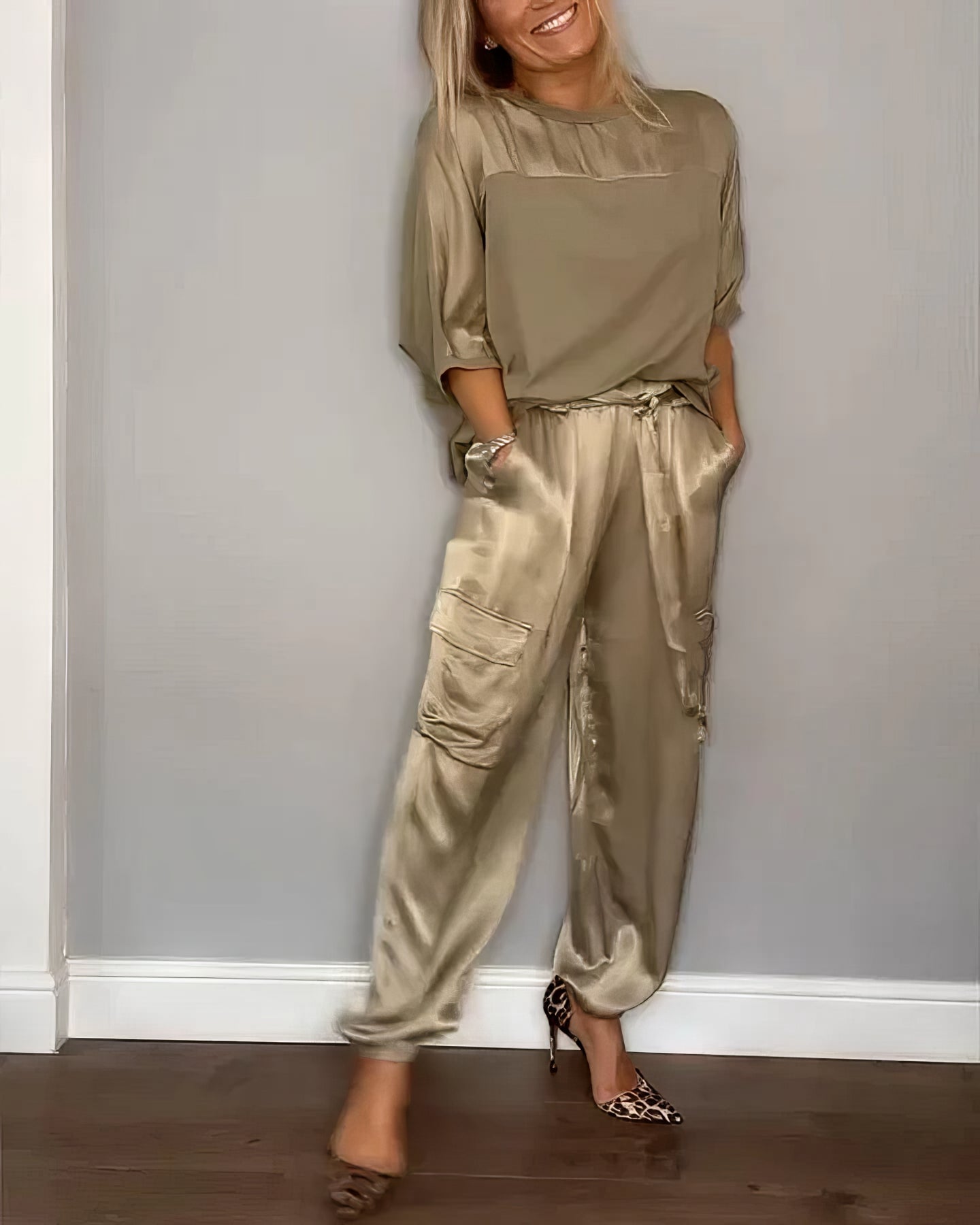 Lynor™ | Elegant Satin Two-piece Set